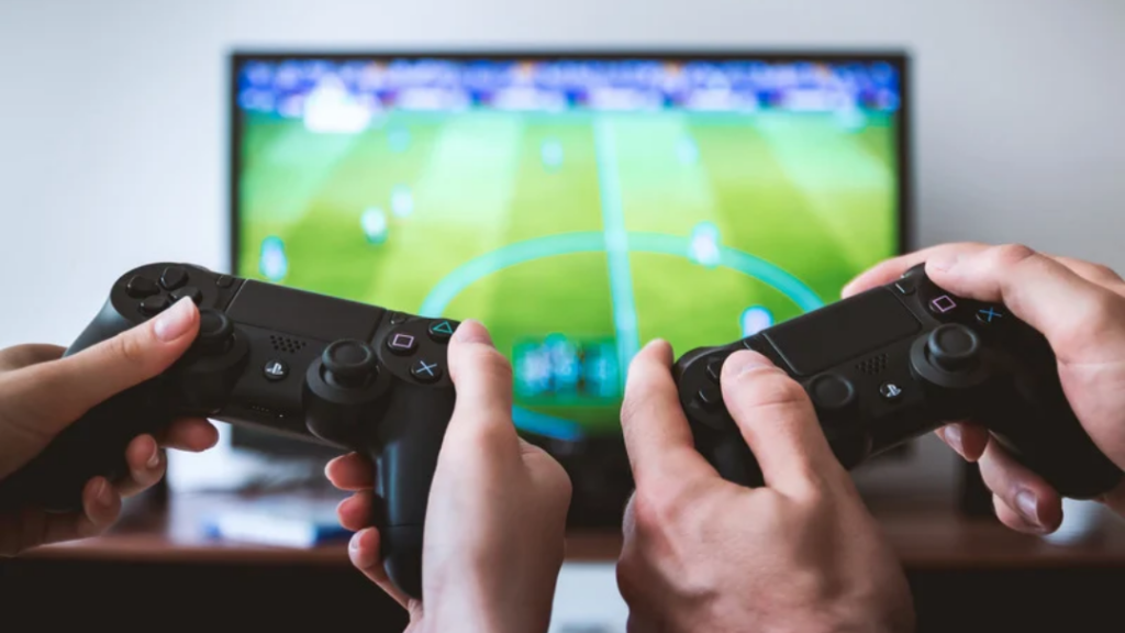 Conserto de vídeo game com defeito na placa-mãe